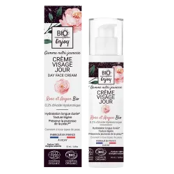 Crème visage jour Rose et Argan BIO Enjoy 50 ml