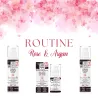 Routine Rose et Argan Bio Enjoy : Crème de jour, crème de nuit et contour des yeux