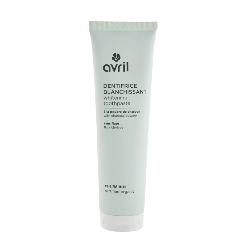 Dentifrice blanchissant Bio Avril sans fluor sans dioxyde de titane