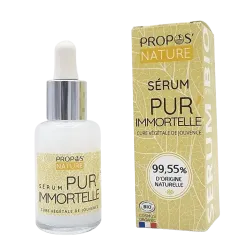 Sérum Pur'immortelle Propos'nature à l'hélichryse italienne BIO et acide hyaluronique