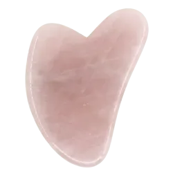 Gua Sha Quartz rose massage visage bonne mine anti-cernes anti-rides relaxant