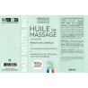 Huile de massage neutre bio 200ml Amande Argan Coco et Sésame