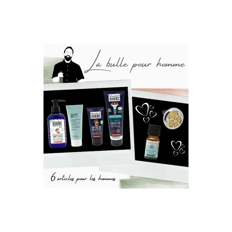 Coffret cadeau pour homme - Produits sains, naturels, bio